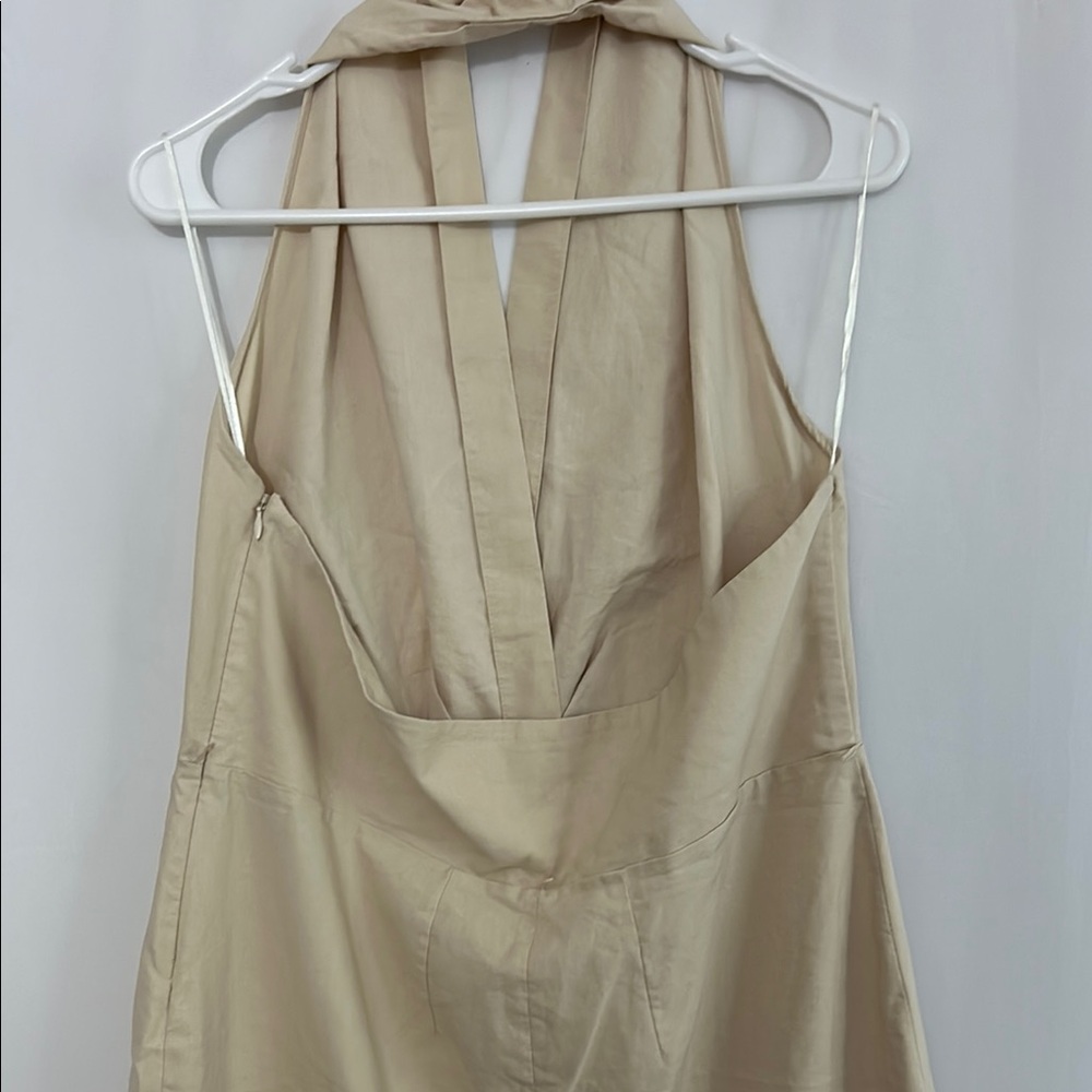 Zara Cream Halter Sundress Cocktail - Picture 6 of 8